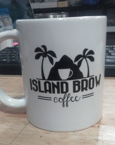 Island Brow Coffee Logo Coffee Mug
