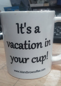 Island Brow Coffee Logo Coffee Mug